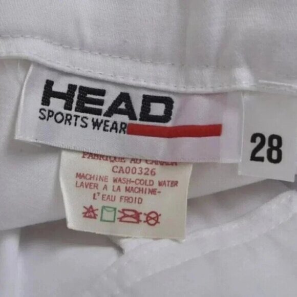 NWT Vintage Head 90's Athletic Golf Athletic Shorts White Size 28 - Picture 5 of 11